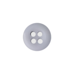 Clear 4-Hole Shirting Button with Shiny Finish