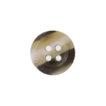 Multi Tone Brown 4-Hole Shirt Button with Shiny Finish