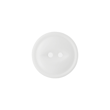 2-Hole Rimmed Fisheye Button with Shiny Finish