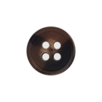 Brown 4-Hole Variegated Menswear Button with Matte Finish
