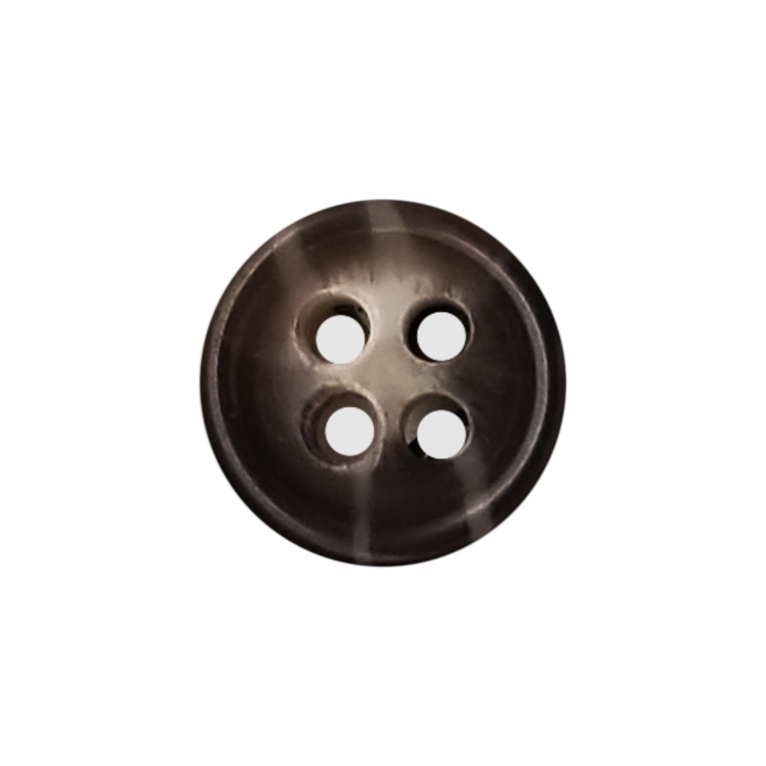 18L-7-16-inch-gray-4-hole-button-with-shiny-finish-heits-wholesale-AVB111 36L (7/8") 4-Hole Columbia Wabash Button - Image 1