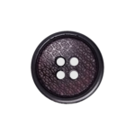 4-Hole Textured Button with Medium Shiny Finish