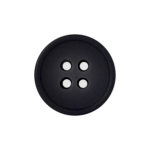 Black Gray 4-Hole Pants Button with Matte Finish