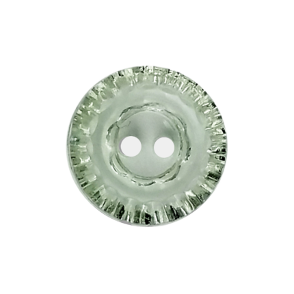 2-Hole Crystal Button with Shiny Finish