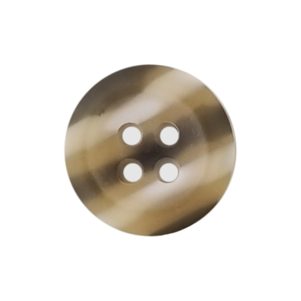 Multi Tone Brown 4-Hole Shirt Button with Matte Finish
