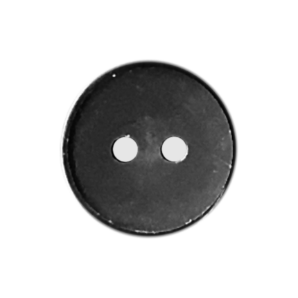 2-Hole Button with Shiny Rim and Matte Center