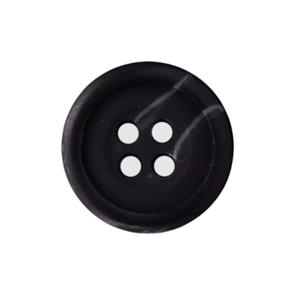 24L (5/8") 4-Hole English Rim Menswear Button with Shiny Finish