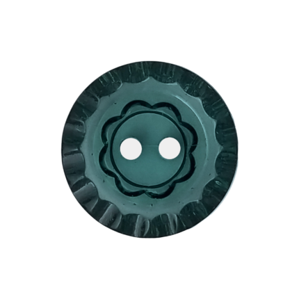 2-Hole Crystal Button with Shiny Finish