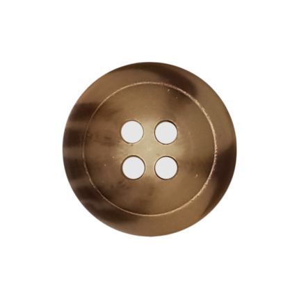 24L (5/8") 4-Hole English Rim Menswear Button with Shiny Finish