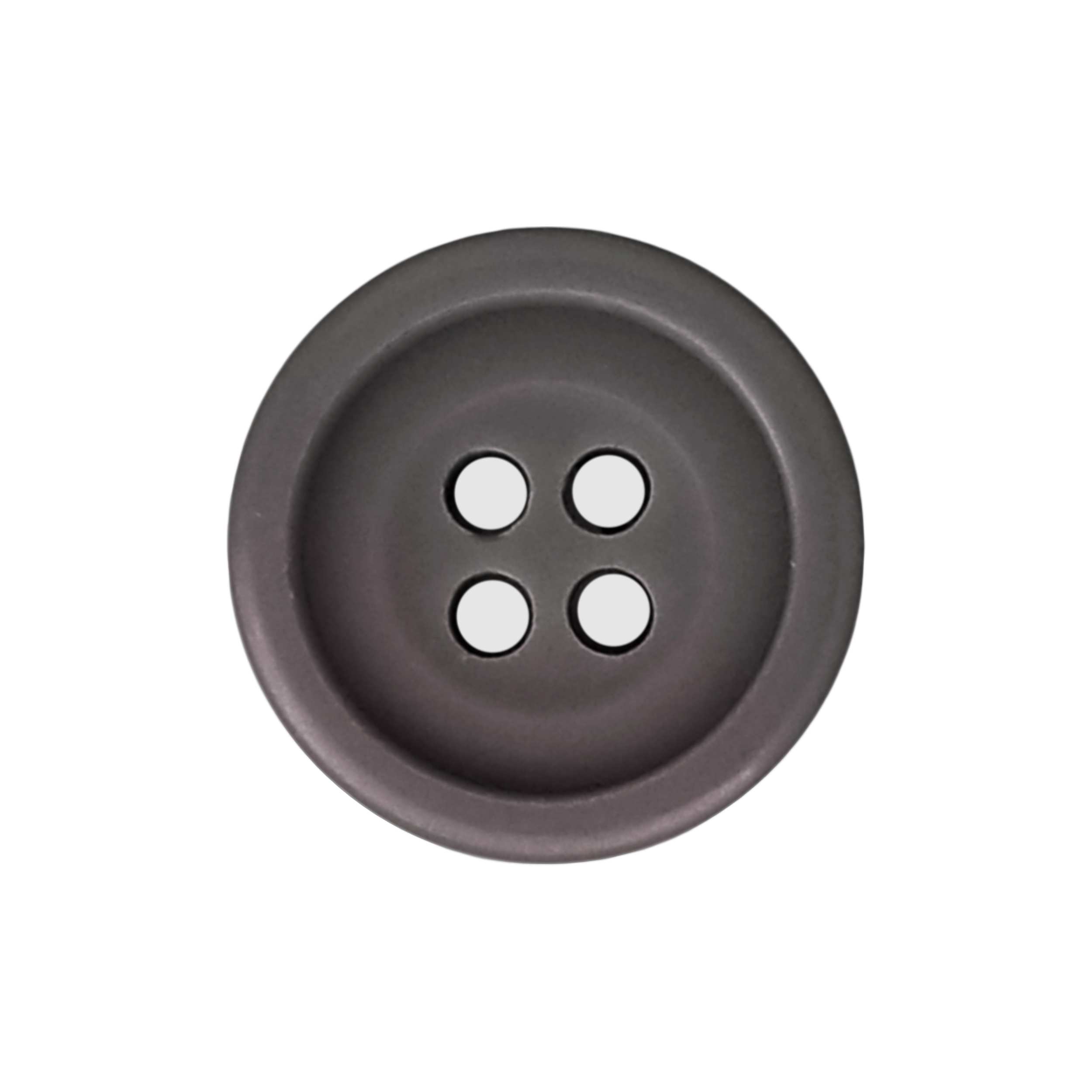 24L-5-8-inch-light-gray-4-hole-english-rim-menswear-button-with-shiny-finish-heits-wholesale-BDC032 24L (5/8") 4-Hole English Rim Menswear Button with Shiny Finish - Image 1