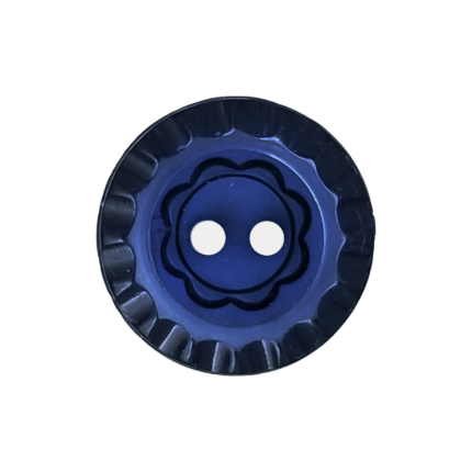 2-Hole Crystal Button with Shiny Finish
