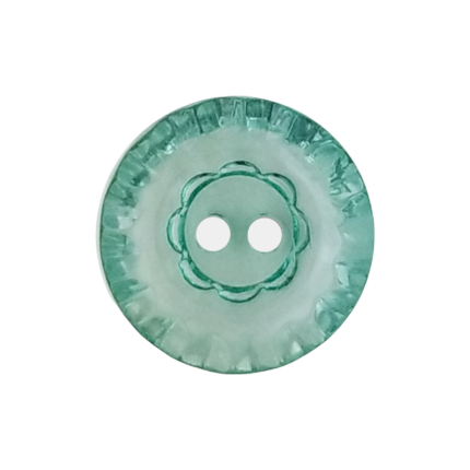 2-Hole Crystal Button with Shiny Finish