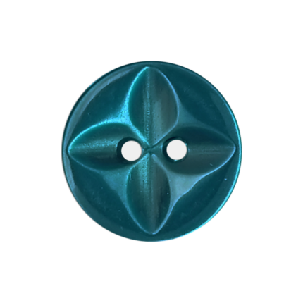 2-Hole Star Button with Shiny Finish