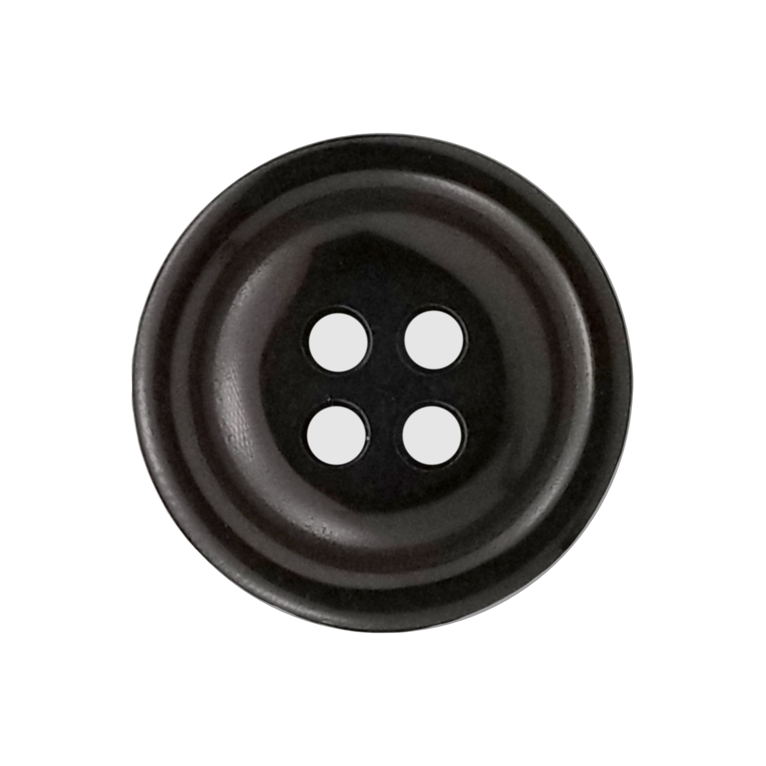 30L-3-4-inch-black-4-hole-columbia-wabash-button-with-shiny-finish-heits-wholesale-BFD903 30L (3/4") Black 4-Hole Columbia Wabash Button - Image 1