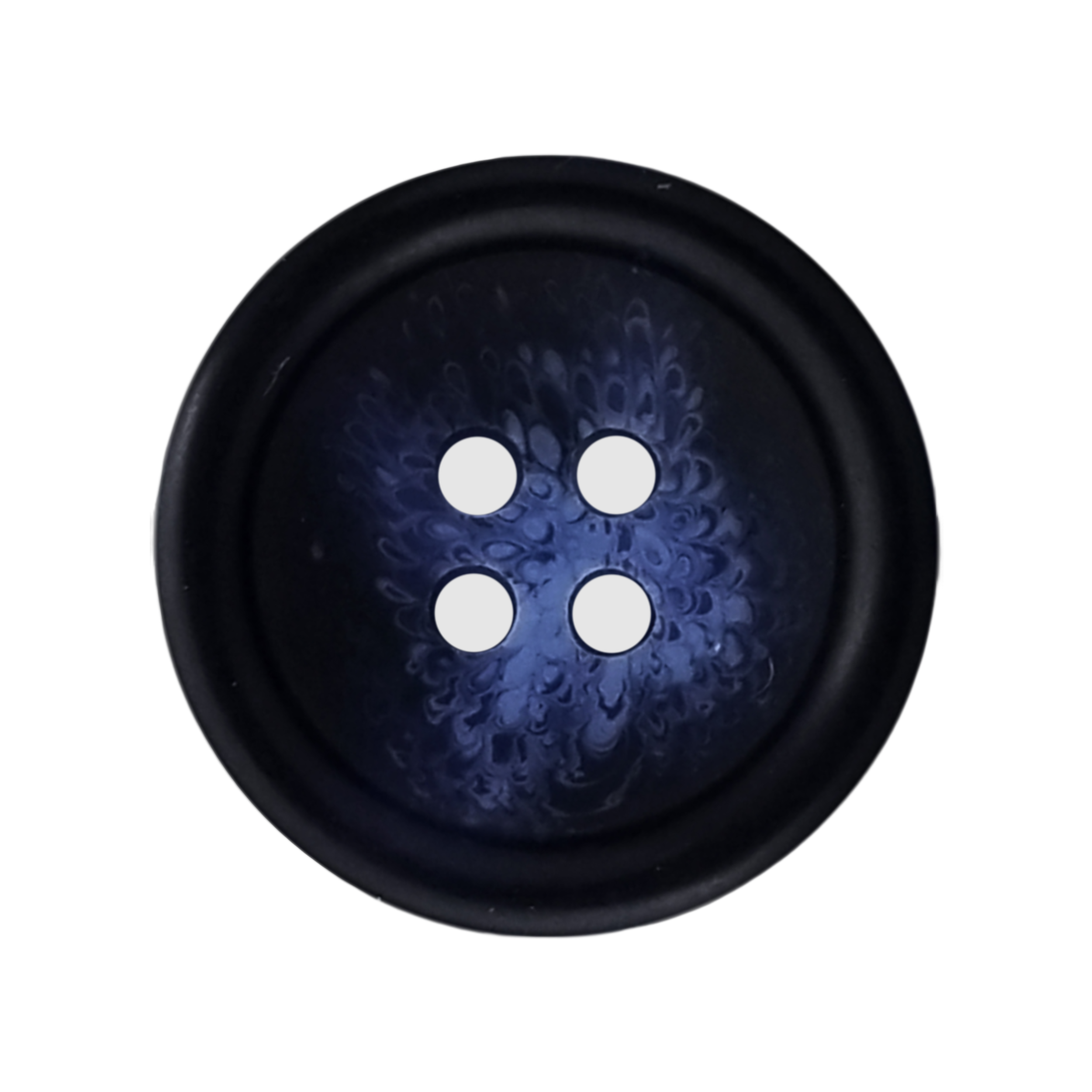 32L-13-16-inch-blue-4-hole-variegated-menswear-button-with-matte-finish-heits-wholesale-BBE111 4-Hole Variegated Menswear Button with Matte Finish - Image 1