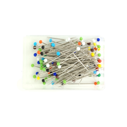 Assorted Colors Glass Head Straight Pins