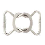 Silver 1+3/4" x 1+1/4" Interlocking Shawl Clasp