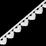 Heart Polyester Venise Lace