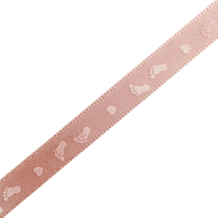 Footprints 3/8" Satin Ribbon