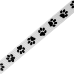 Paw Prints 3/8" Grosgrain Ribbon