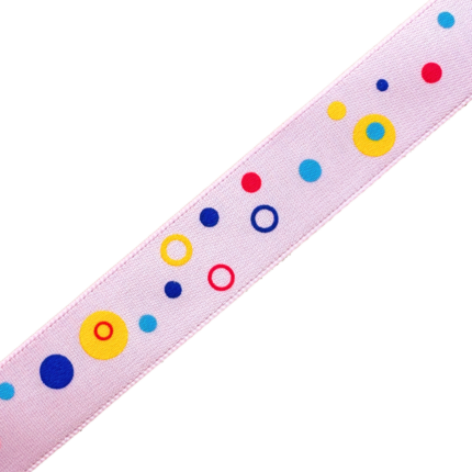 5/8" Multi Color Dots Satin Ribbon