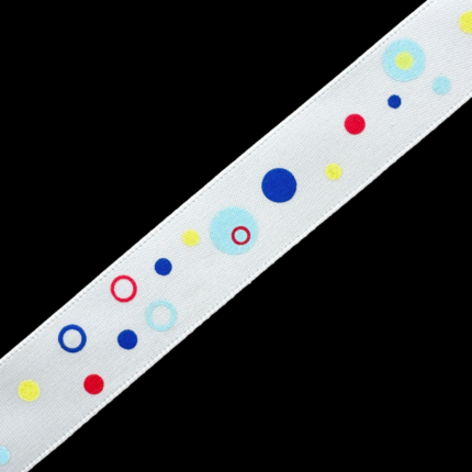 5/8" Multi Color Dots Satin Ribbon
