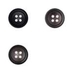 Color Assortment of 4-Hole Muted Pants Buttons with Matte Finish