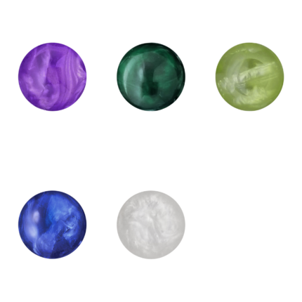 Color Assortment of 18L (7/16") Marble Shank Buttons with Shiny Finish