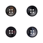 Color Assortment of 4-Hole Variegated Pants Buttons with Matte Finish