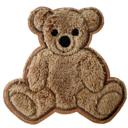 Large Fur Bear 6+1/2" Sew-On Appliques