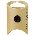 Milward Green Carded Black Polyester 2-Hole Gold Glitter Button