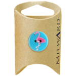 Milward Green Carded Blue 19mm (30L) Polyester 2-Hole Flamingo Button