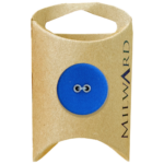 Milward Green Carded 20mm (32L) Polyester/Nylon 2-Hole Jersey Button