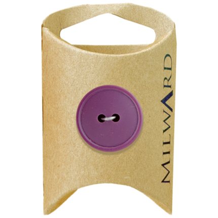 Milward Green Carded Nylon 2-Hole Basic Button