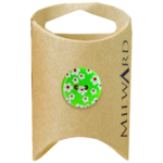 Milward Green Carded Nylon 2-Hole Neon Floral Button