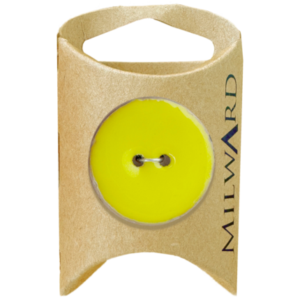 Milward Green Carded Coconut with Epoxy 2-Hole Button