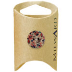 Milward Green Carded Natural Coconut 2-Hole Floral Button