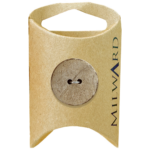Milward Green Carded Natural Coconut 2-Hole Round Button