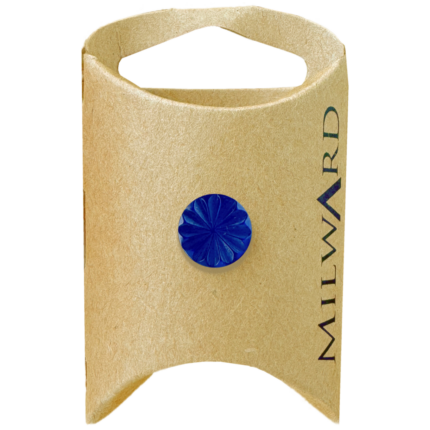 Milward Green Carded Polyester Shank Flower Cut Button