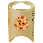Milward Green Carded Orange 25mm (40L) Wooden 2-Hole Strawberry Button