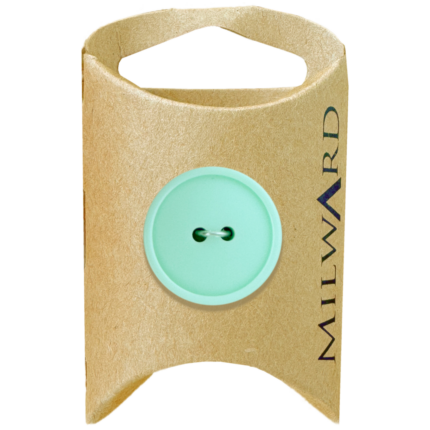 Milward Green Carded Nylon 2-Hole Basic Button
