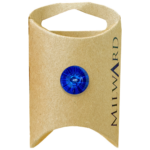 Milward Green Carded Royal Blue 13mm (20L) Acrylic Shank Crystal Flat Button