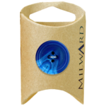 Milward Green Carded Royal Blue Nylon 4-Hole Swirly Edge Button