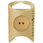 Milward Green Carded Tan 24mm (38L) Wooden 2-Hole Natural Button