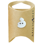 Milward Green Carded White 18mm (28L) Polyester 2-Hole Duck Button