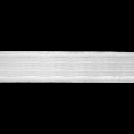White 1+1/4" White Sportswear Elastic