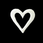Open Heart Iron-On Appliques
