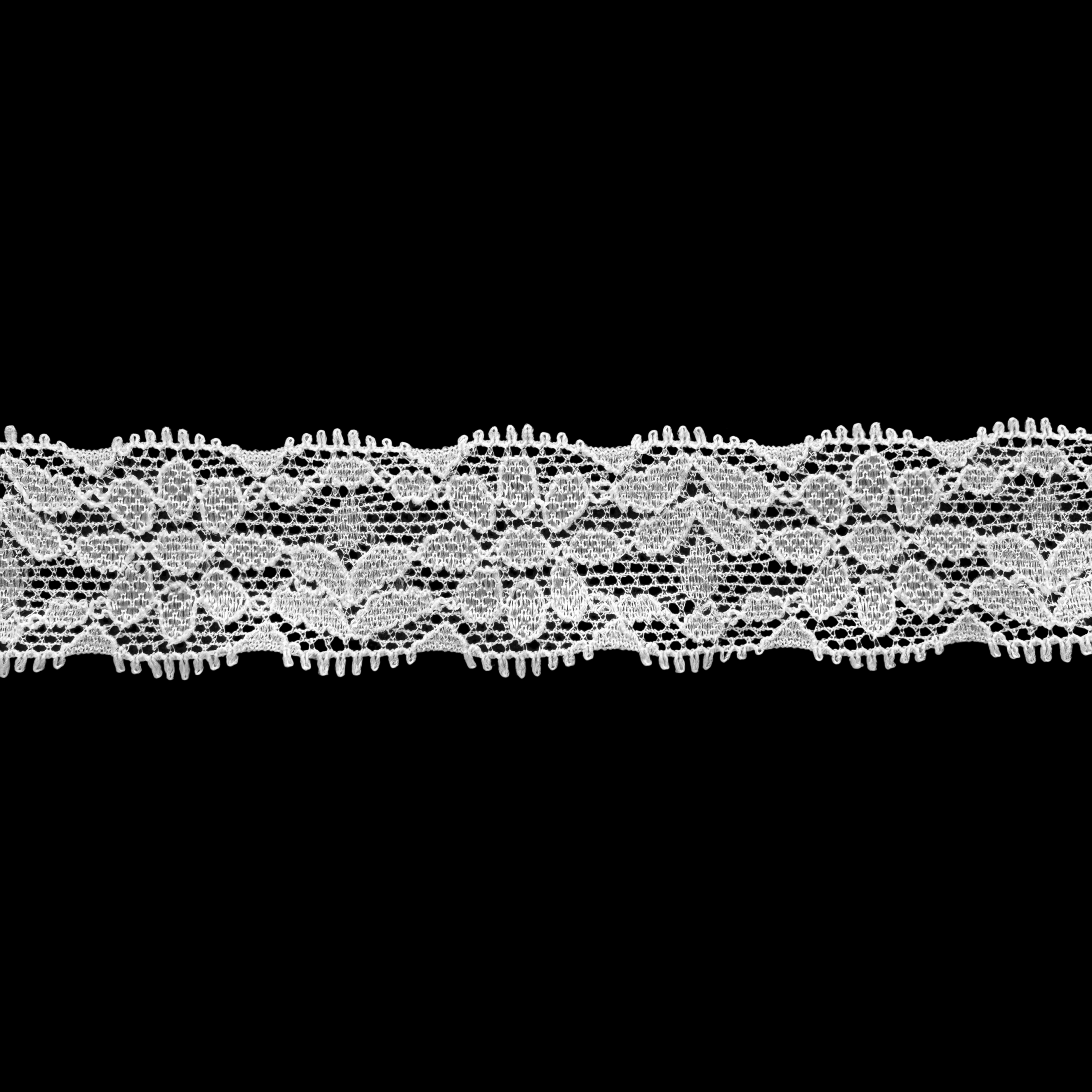 white-1-inch-tulip-stretch-lace-heits-wholesale-SLD111 White 1" Tulip Stretch Lace - Image 1