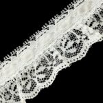 Ruffled Lace With 3/8" Beaded Ribbon
