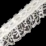Ruffled Lace With 5/8" Beaded Ribbon
